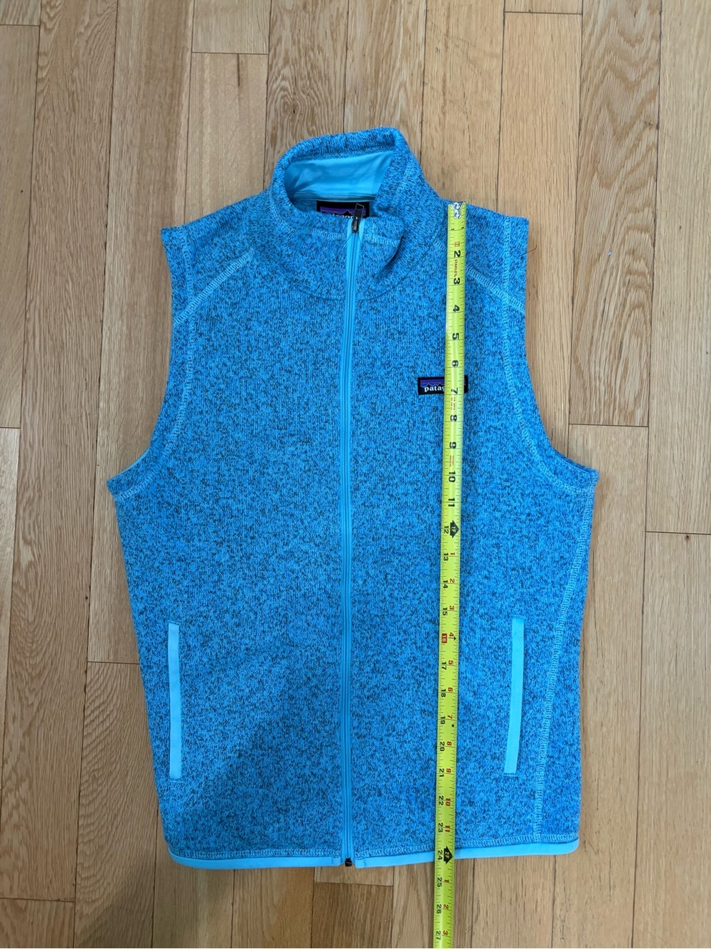 Patagonia Better Sweater Fleece Vest M Turquoise Blue Knit Gorpcore Layering - Picture 7 of 11